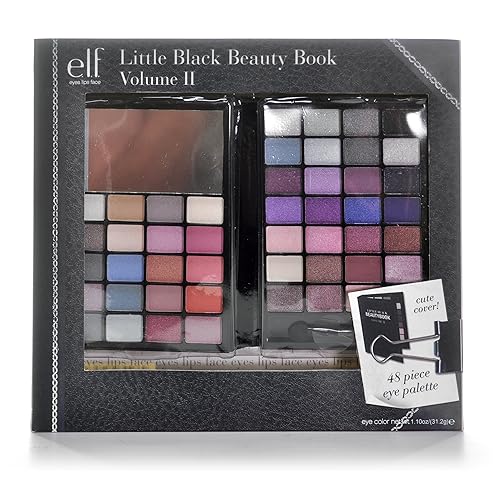 e.l.f. Little Black Beauty Book 48 Piece Eye Palette Bright Edition, 5 Ounce