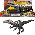 Mattel Jurassic World Rebirth Gigantic Thrashers Dinosaur Figure, Chilantalsaurus Large Species Toy, 2 Rampage Attacks, Digital Play