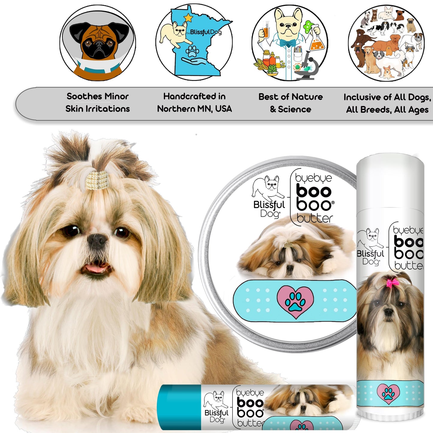 The Blissful Dog Shih Tzu Boo Butter, 1 oz Beauty and Personal Care The Blissful Dog