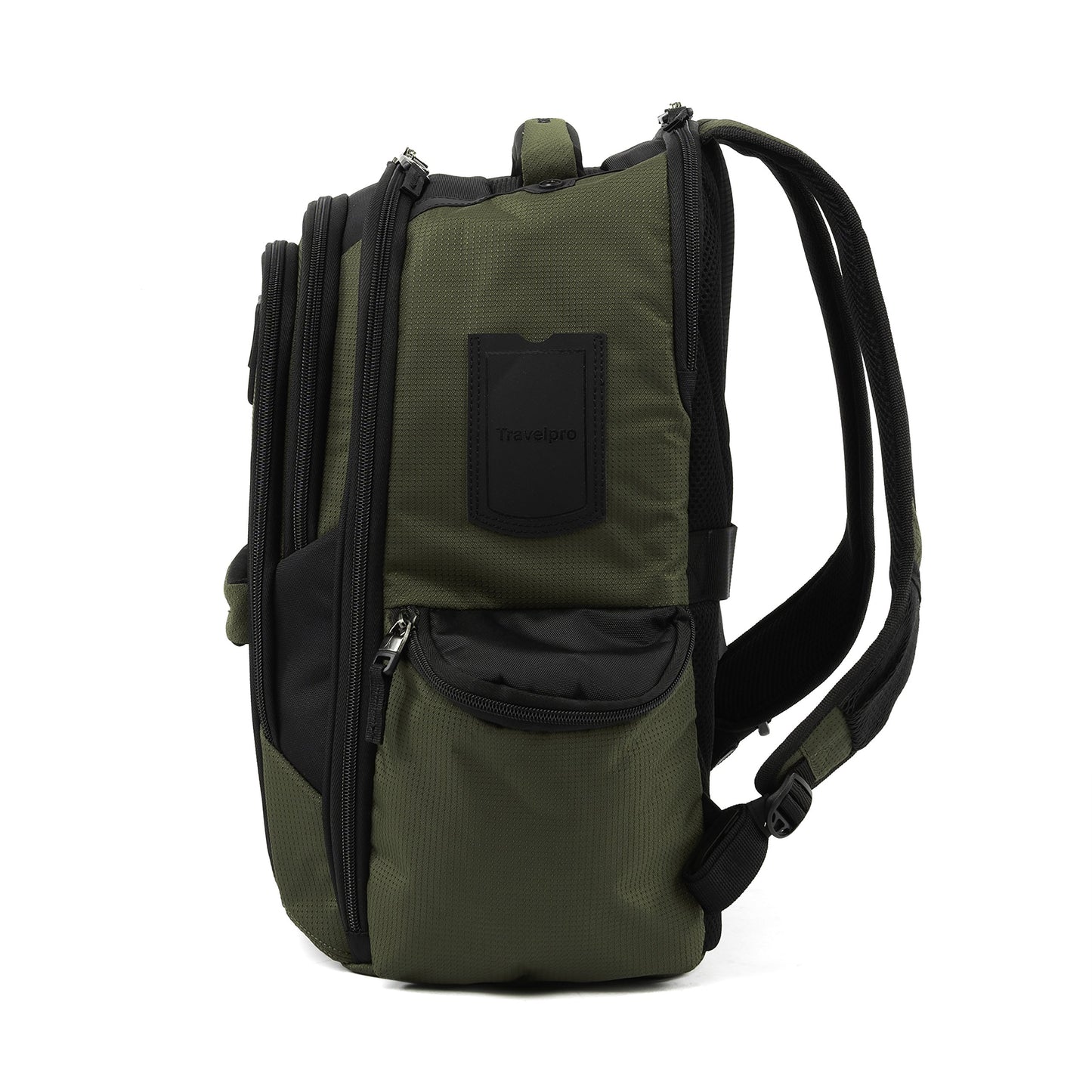Travelpro Bold Lightweight Rugged Backpack, Fits up to 15.6 inch laptop and tablet sleeve, Olive/Black