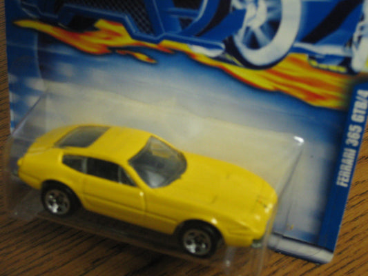 Hot Wheels 2000 Collector No. 236 Ferrari 365 GTB/4 Yellow 1:64 Die-cast Car
