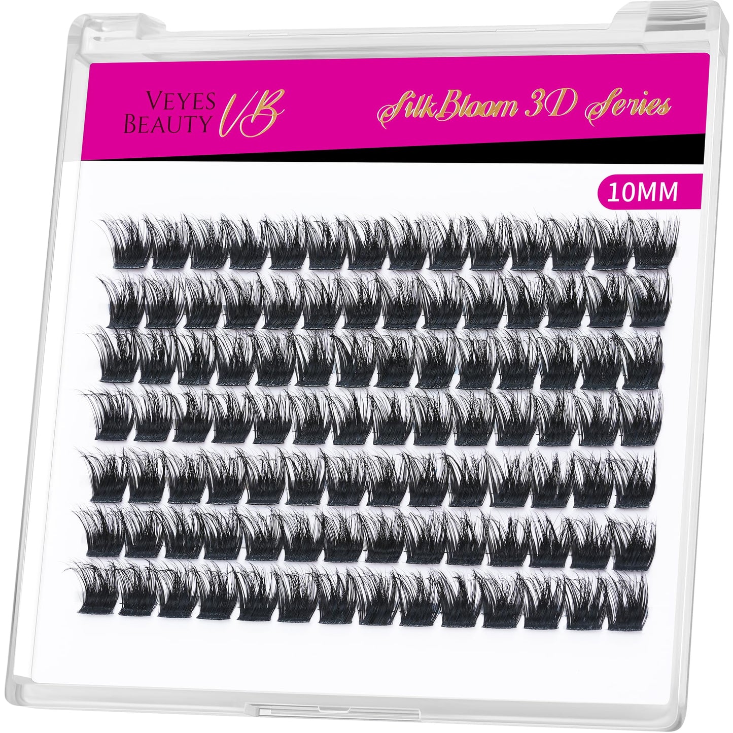 VEYESBEAUTY Lash Clusters Fluffy Individual Eyelash Extensions Xtreme 10mm Beauty and Personal Care VEYESBEAUTY
