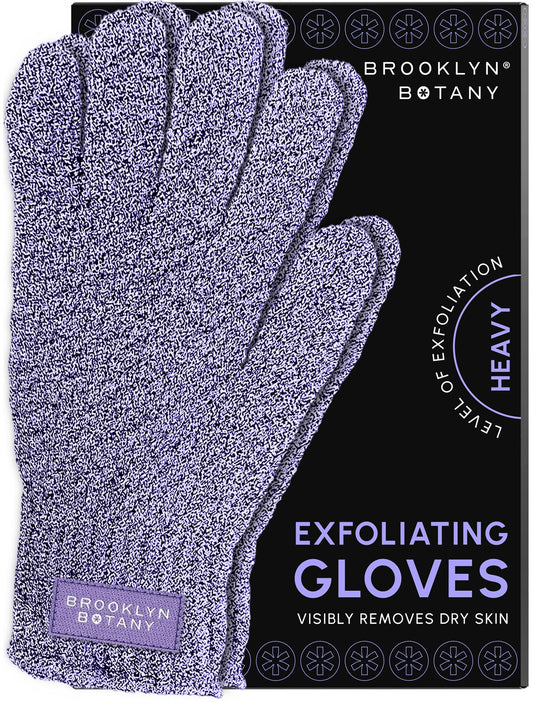 Brooklyn Botany Exfoliating Gloves for Bath and Shower - Heavy Duty Exfoliating Body Scrubber for Massage and Dead Skin Remover for Body - 1 Pair Beauty & Personal Care Brooklyn Botany