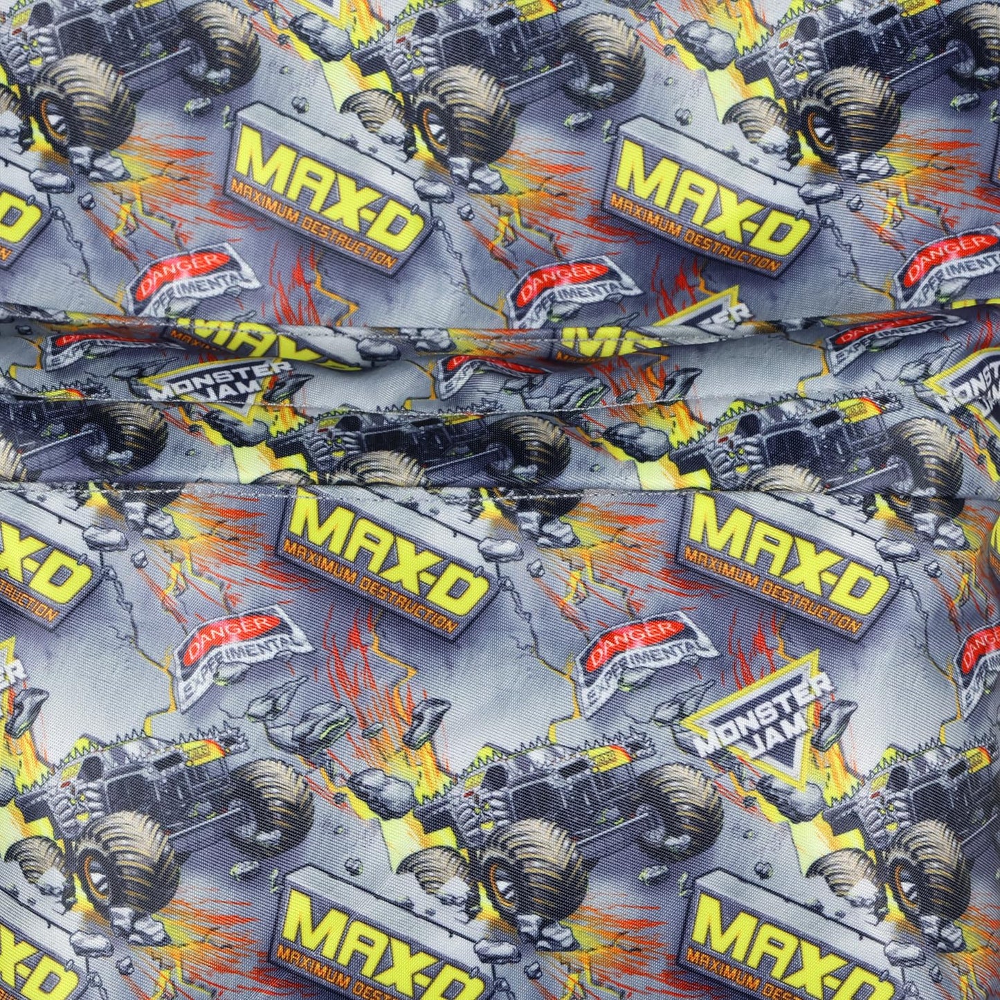 INTIMO Monster Jam Backpack Maximum Destruction Max-D Monster Truck Allover Design School Laptop Tech Sleeve Travel Daypack