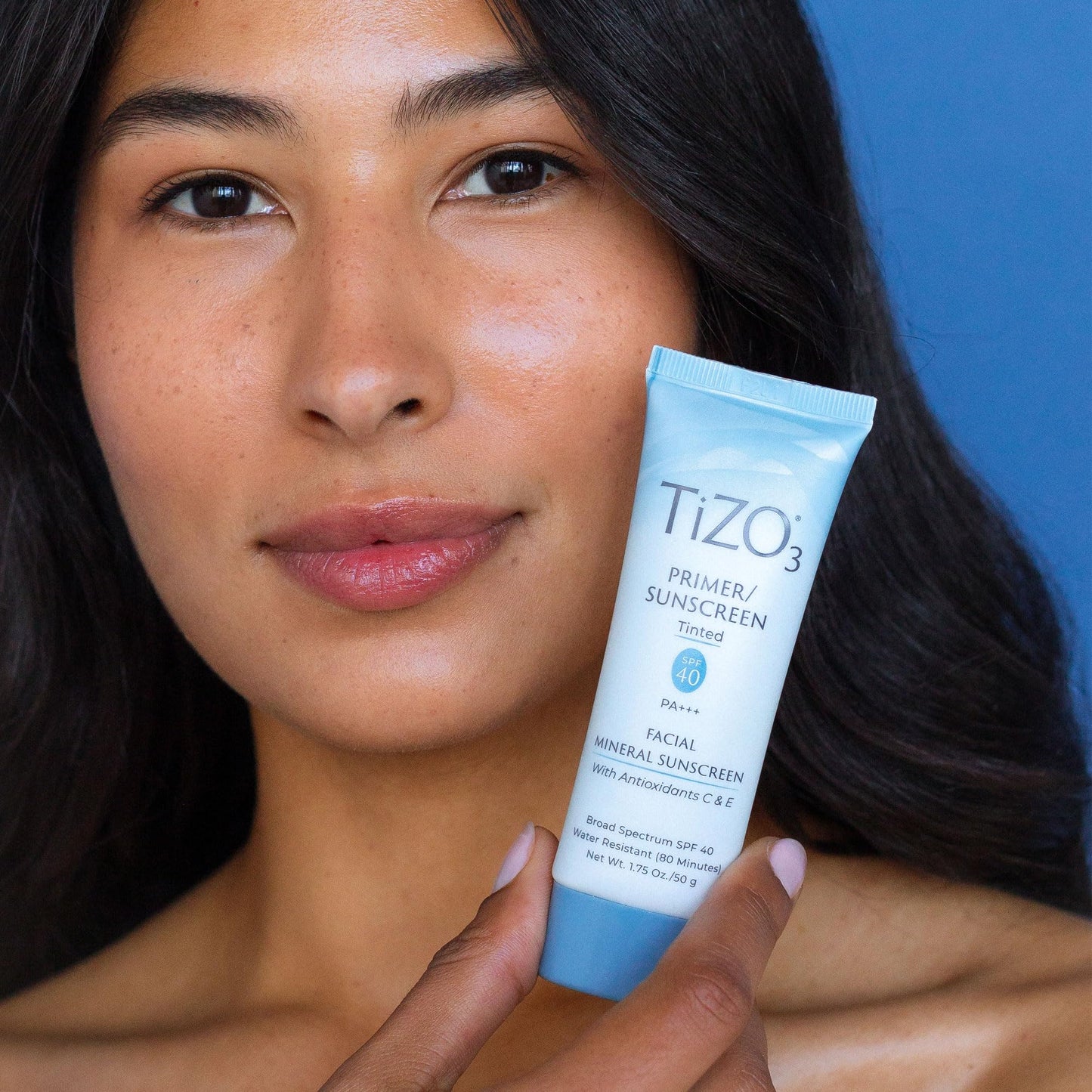 TiZO3 Facial Mineral Sunscreen and Primer, Tinted Broad Spectrum SPF 40 with Antioxidants, Sheer matte finish, Fragrance-Free, Oil-Free
