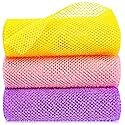 Gugull 3 Pcs African Exfoliating Net Sponge African Bath Sponge Scrubbing Rag Net African Wash Shower Long Net Body Scrubber