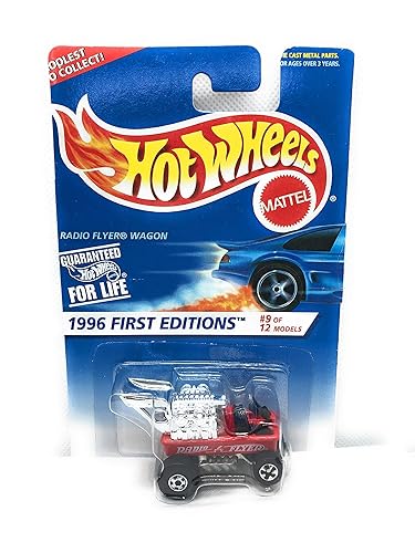 Hot Wheels 1996 First Editions Radio Flyer Wagon Red 9/12 Collector #374 Basic