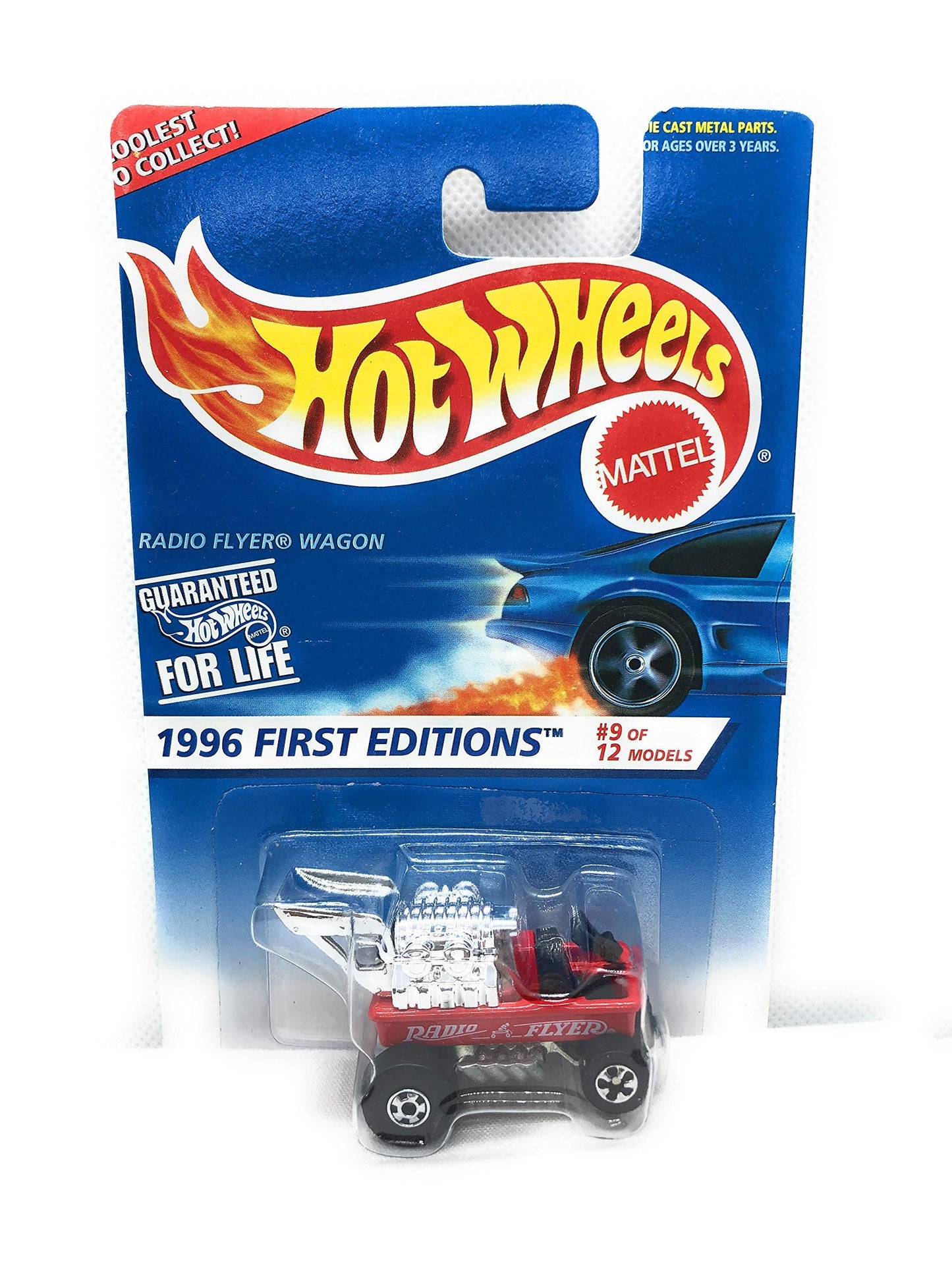 Hot Wheels 1996 First Editions Radio Flyer Wagon Red 9/12 Collector #374 Basic