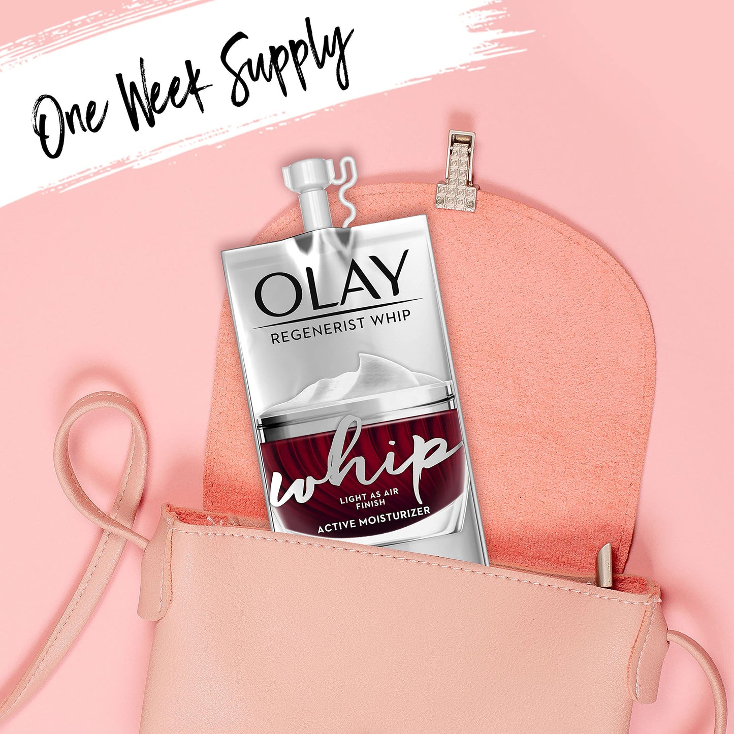 Olay Regenerist Whip Face Moisturizer SPF 25, 1.7 oz + Whip Face Moisturizer Travel/Trial Size Bundle