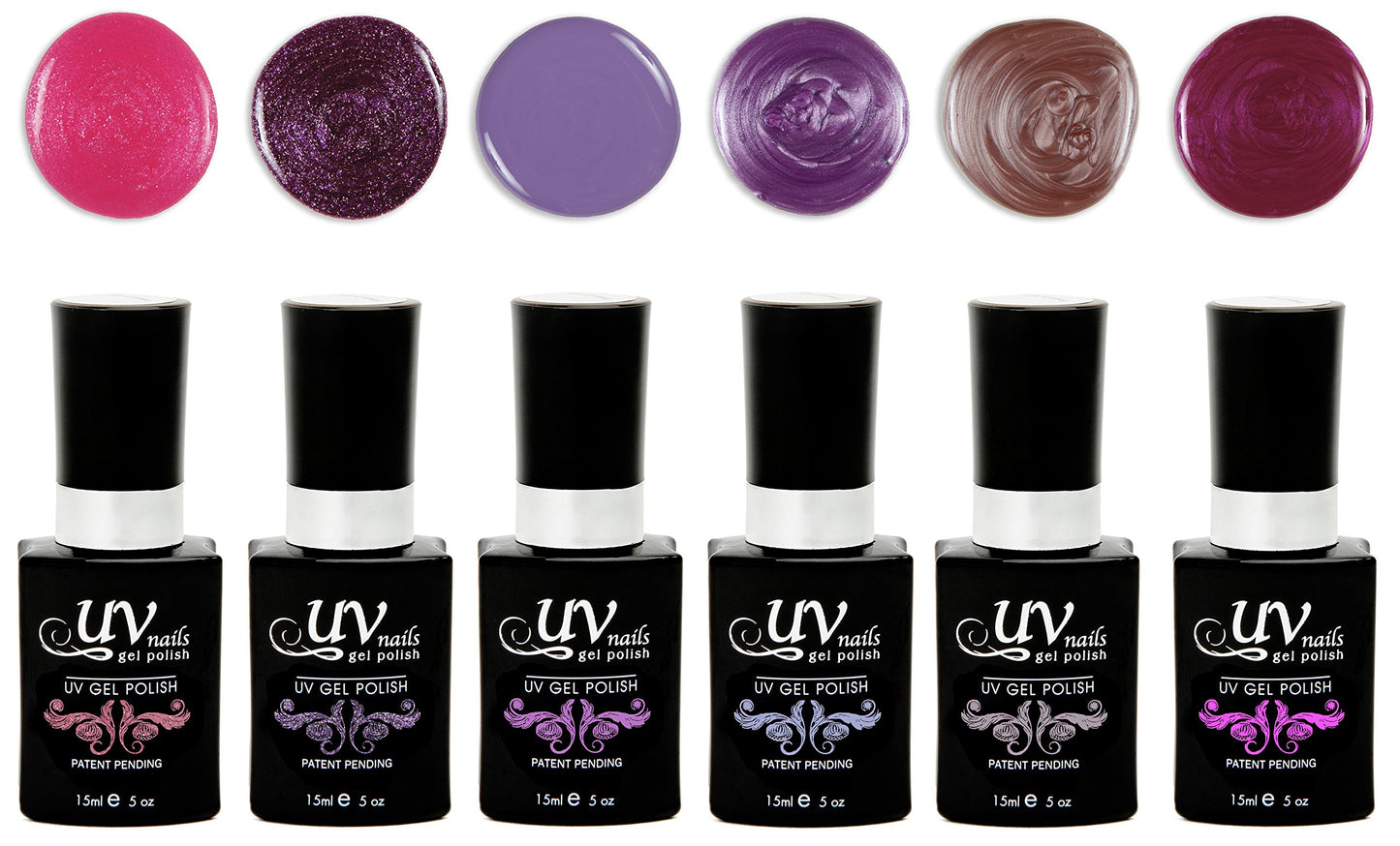 UV-NAILS Gel nail polish cure with UV or LED nail lamp gel polish for nails Set of 6 (MILANO) Beauty & Personal Care UV-NAILS