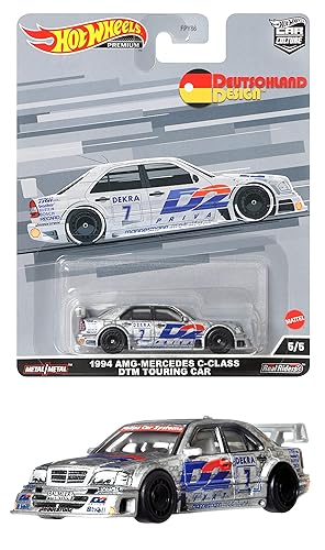 Hot Wheels Car Culture Circuit Legend, Premium 1:64 Scale Die-Cast 1994 AMG Mercedes C-Class DTM Touring Car, Collectable Vehicle
