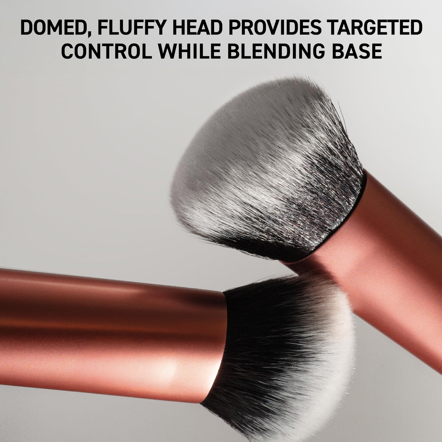 Real Techniques Expert Face Professional Foundation Makeup Brush for Even Streak Free Application, Dense Bristles For Buffing, Orange, 1 Count Beauty and Personal Care Real Techniques