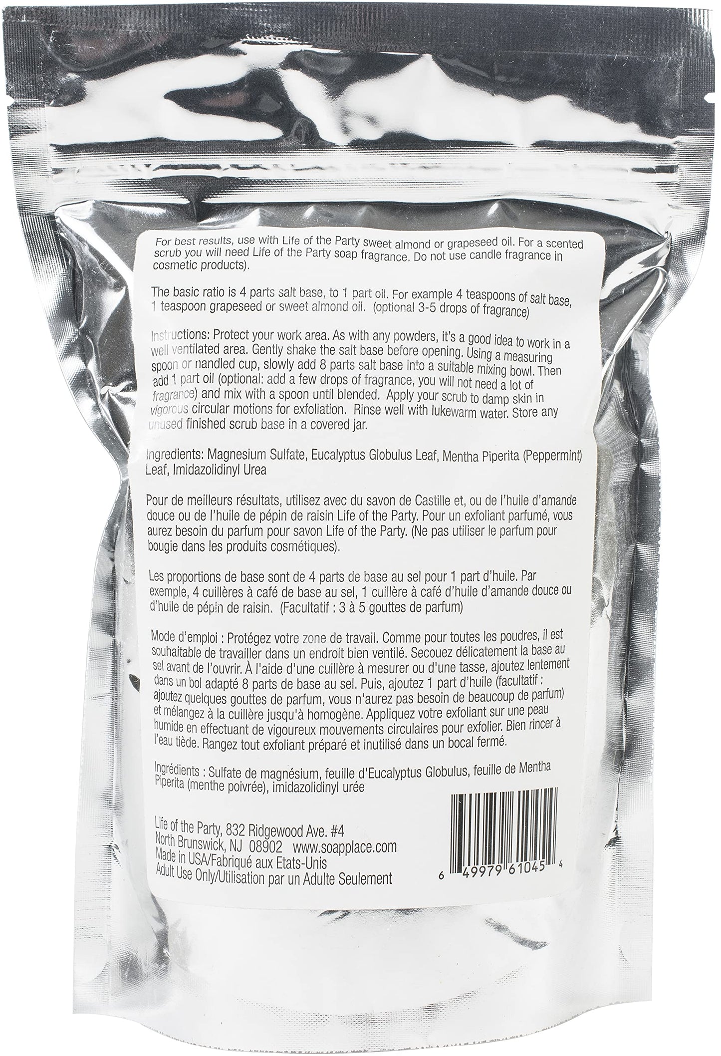 Life of the Party Scrub Base 16oz Prmint/Eucalyp