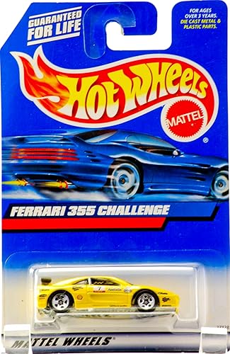 Hot Wheels 2000-162 YELLOW Ferrari 355 Challenge 1:64 Scale