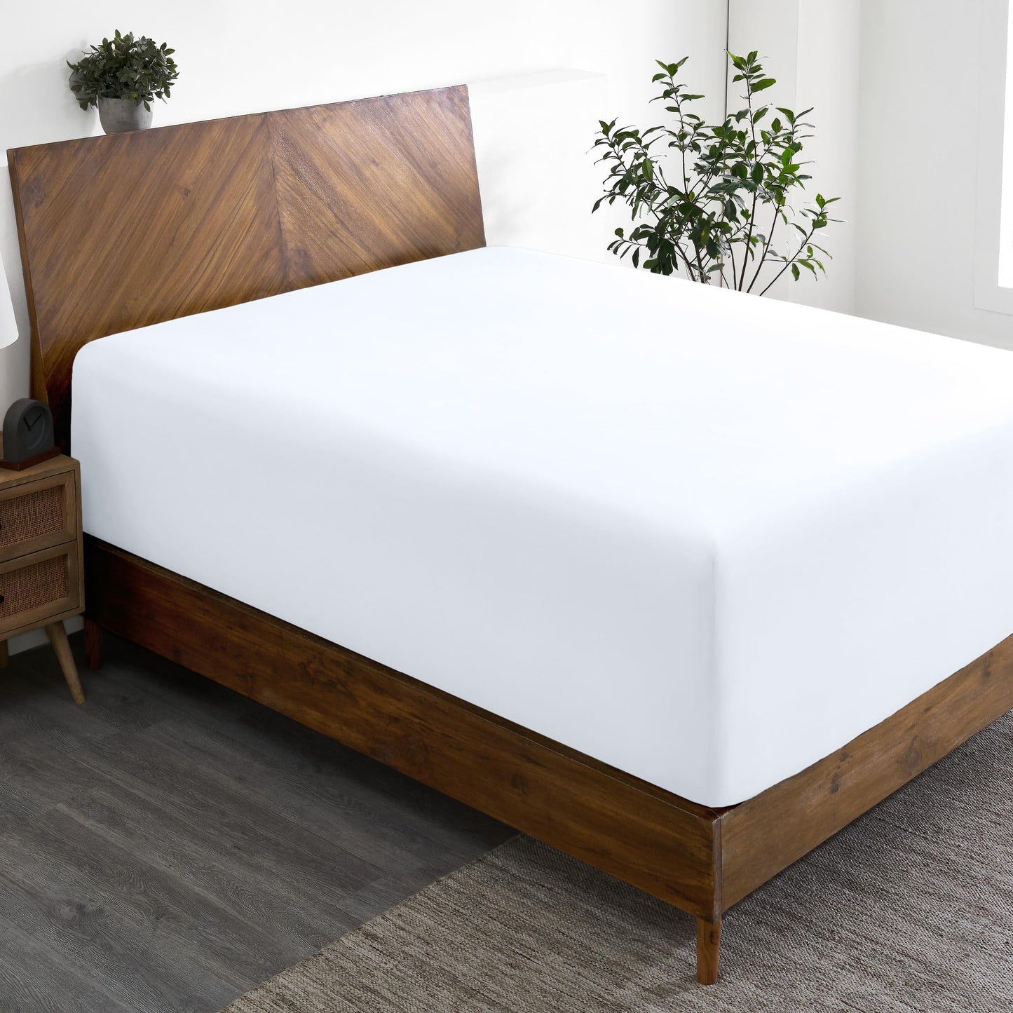 Bare Home King Fitted Sheet - Extra Deep Pocket Fitted Sheet - Premium 1800 Microfiber - Ultra-Soft Wrinkle Free - King Deep Pocket Bottom Sheets