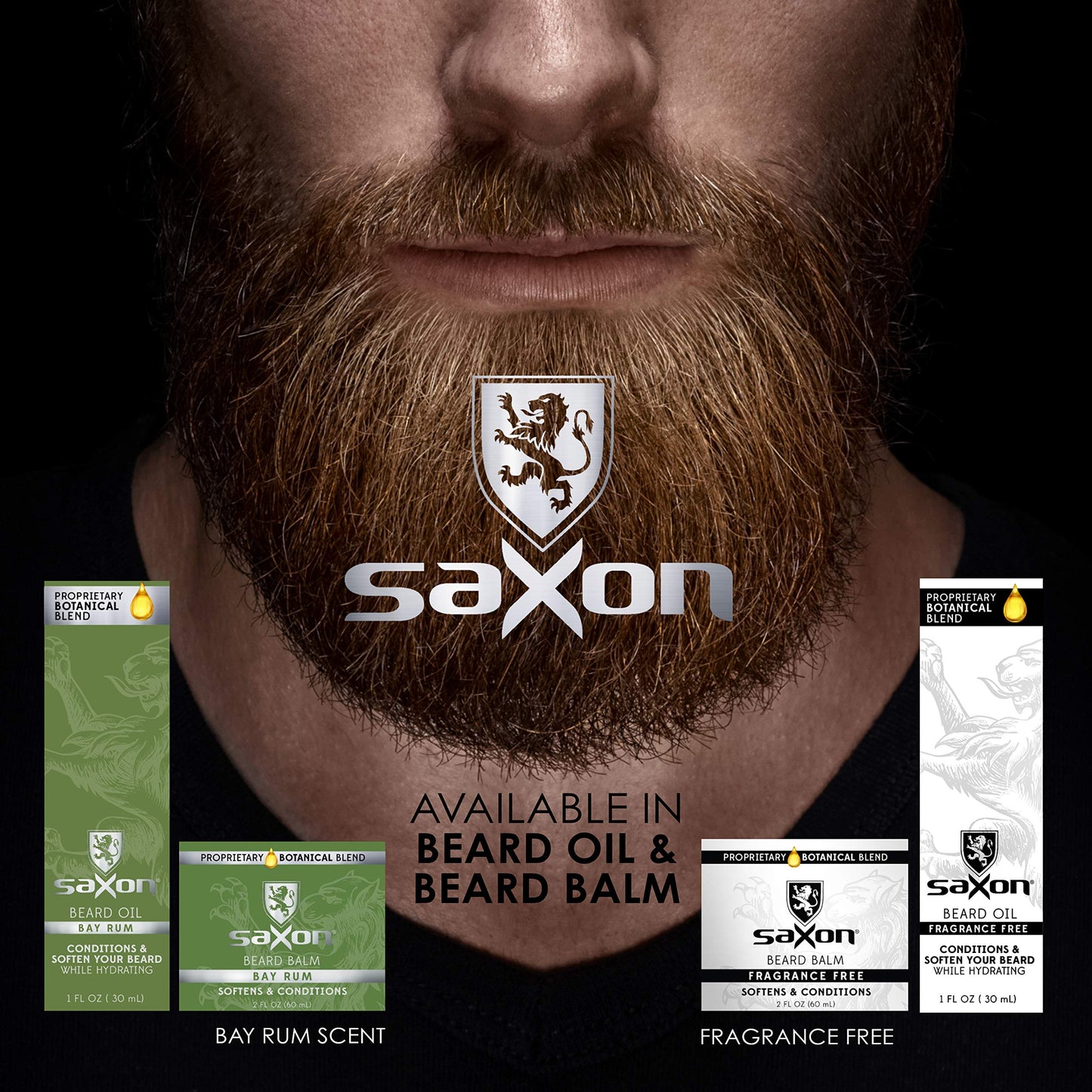 Saxon Beard Oil, Fragrance Free