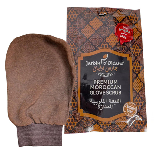 Jardin D'Oleane Premium Moroccan Kessa Glove Scrub, Exfoliating Bath Glove, Removes Unwanted Dead Skin, Made With 100% Natural Viscose - Designed Beauty and Personal Care Jardin Oleane