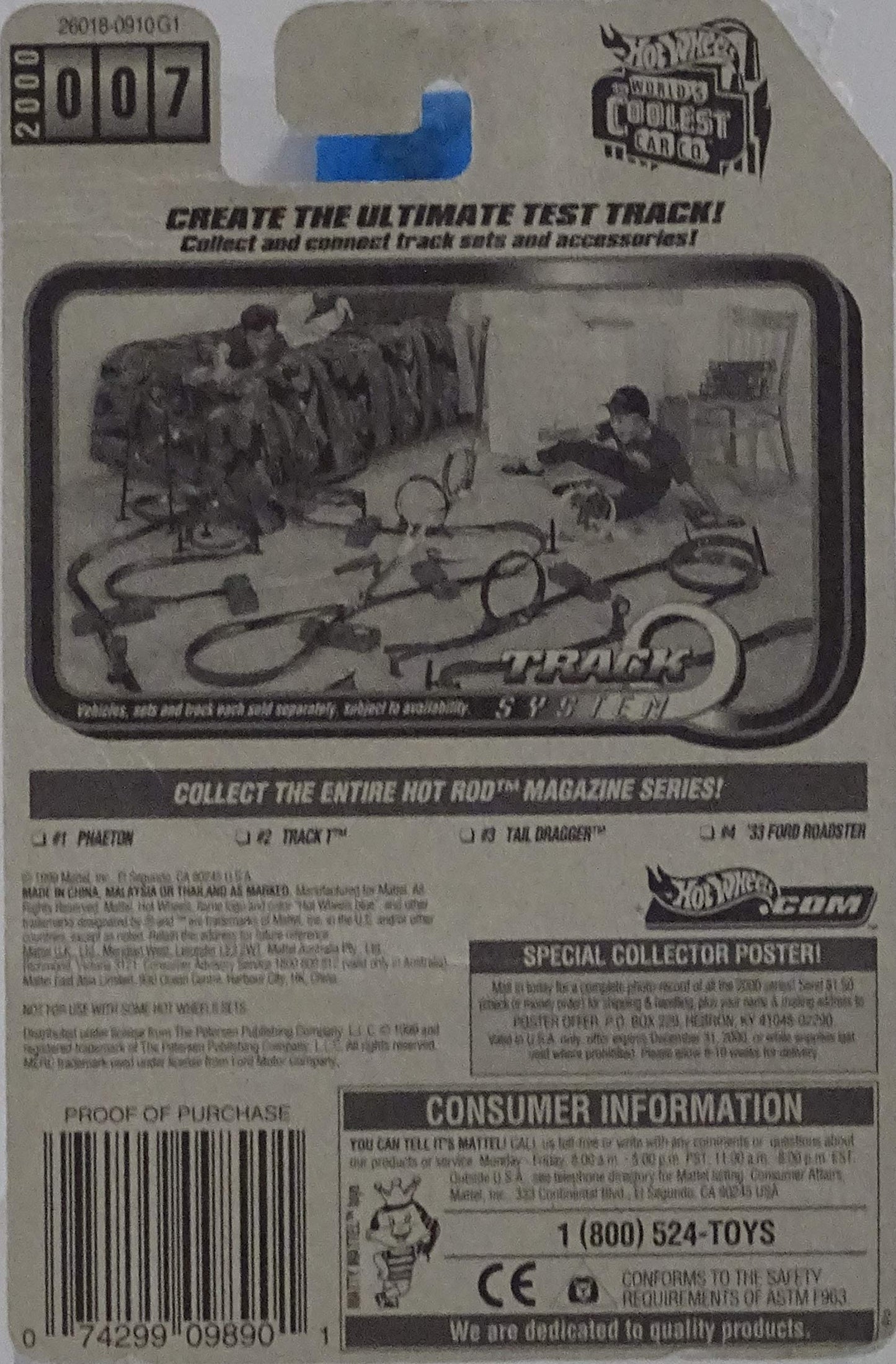 Hot Wheels Hot Rod Magazine Tail Dragger 1:64 Scale