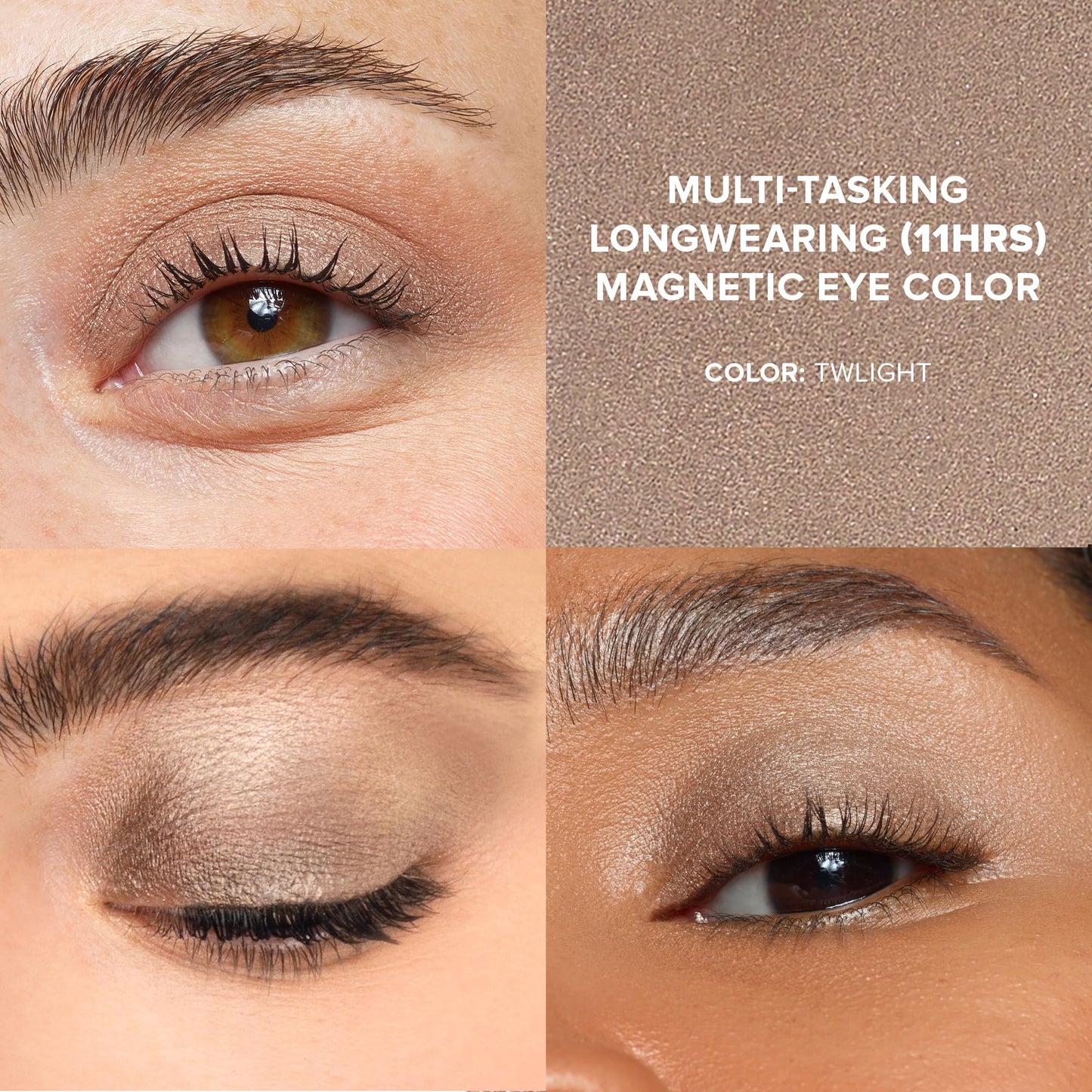 Nudestix Magnetic Luminous Eye Color - 4-in-1 Cream Eyeshadow Stick, Eyeliner, Primer & Highlighter | Long-Wear, Waterproof Satin Finish | Vegan
