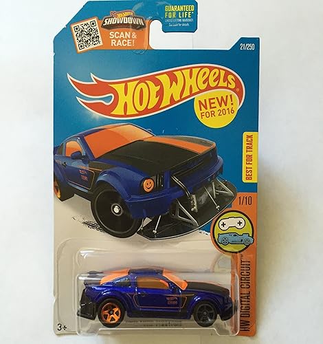 Hot Wheels, 2016 HW Digital Circuit, 2005 Ford Mustang [Blue] #21/250