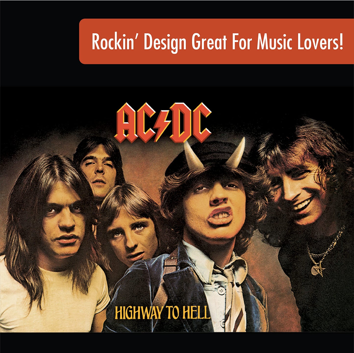 ICUP AC/DC Highway To Hell 17 oz Stainless Steel Pin Bottle