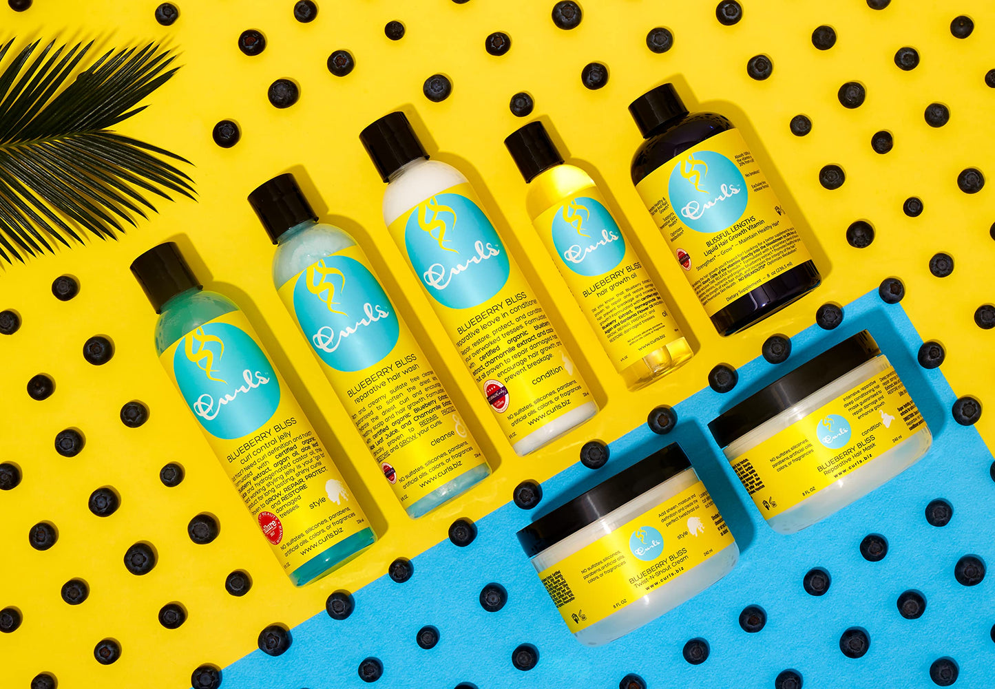 Curls Blueberry Bliss Twist-N-Shout Cream - 8 oz, for the Perfect Twist Outs and Braid Outs, for All Natural Types, Adds Sheen, Moisture,