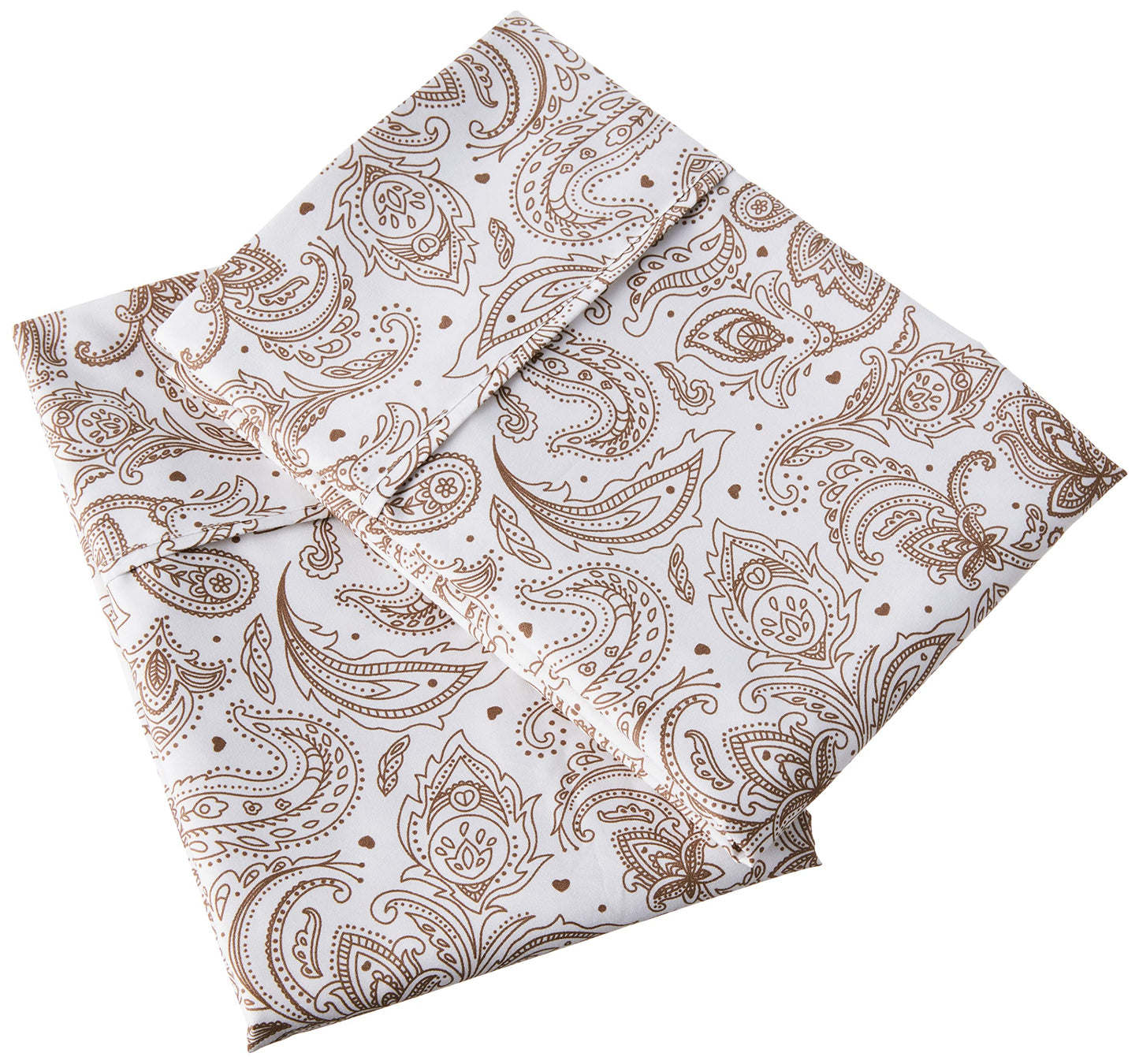 Valerian Paisley Printed Pillowcases 2-Piece Set Egyptian Quality 1500 Thread Count Timeless Classic Designs Soft and Smooth Weave, Wrinkle Resistant,