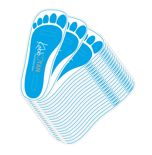 60 Pairs(120feets) Spray Tan Feet Pads Disposable & Economic Blue Feet pads for Spray tanning,Use in Tanning booth,Sunless Tanning at Home or Beauty