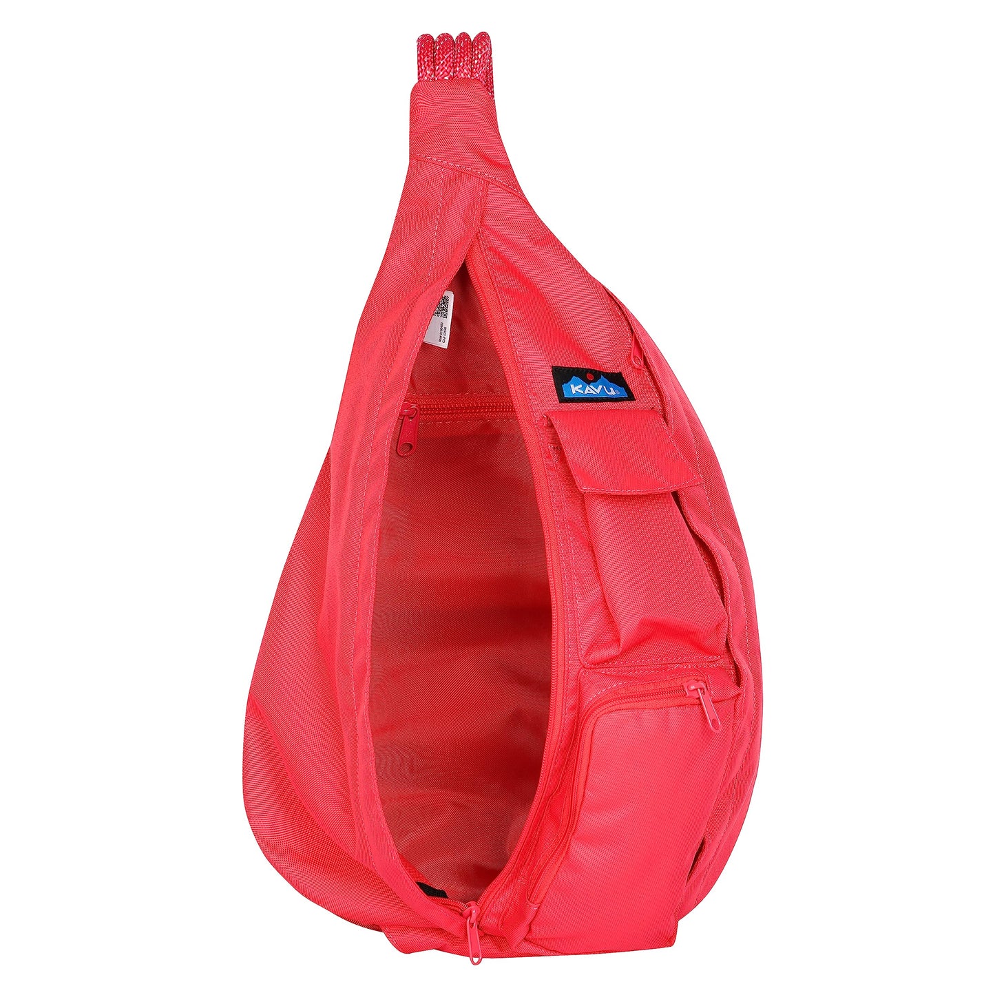 KAVU Original Rope Sling Pack with Adjustable Rope Shoulder Strap, Flamingo