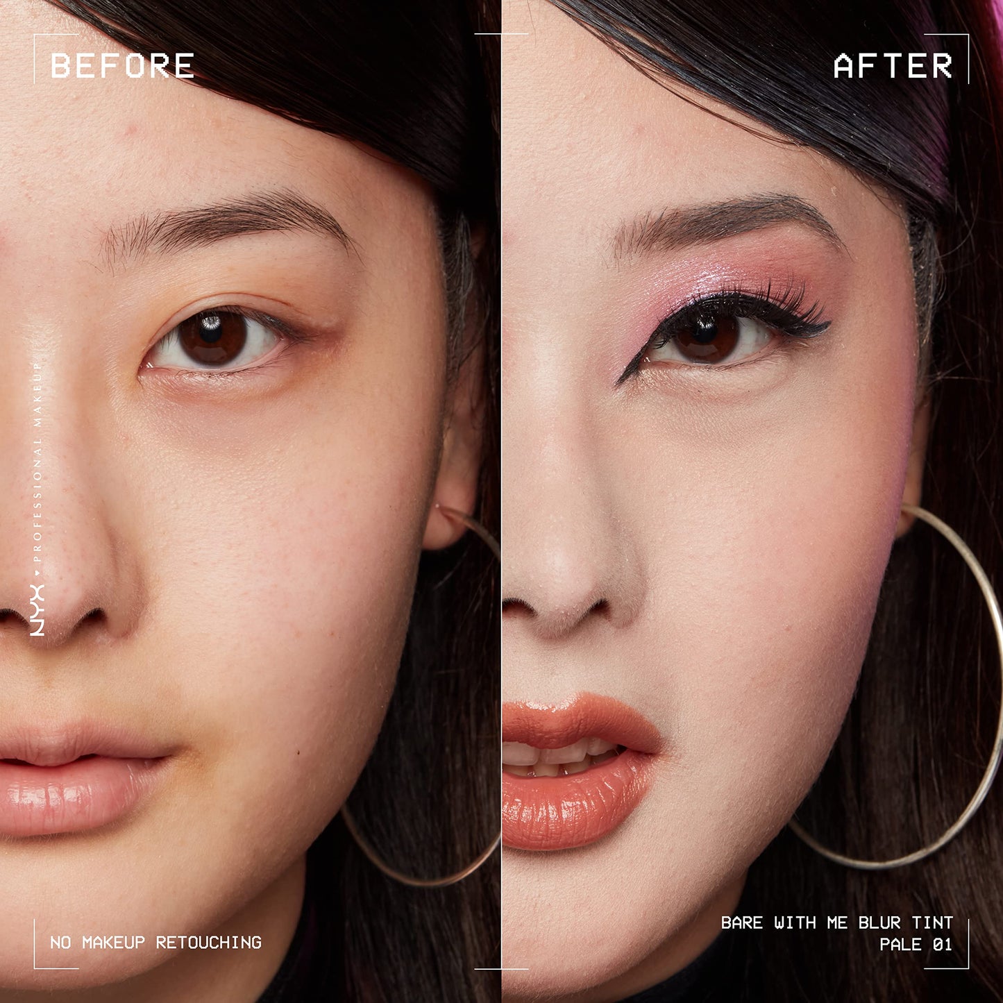 NYX PROFESSIONAL MAKEUP Bare With Me Blur Skin Tint Foundation Make Up with Matcha, Glycerin & Niacinamide - Pale