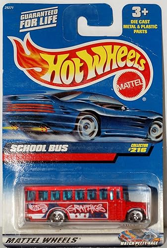 School Bus 2000 Hot Wheels #216 1:64 Scale Collectible Die Cast Car