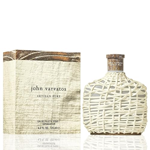 John Varvatos Men's Cologne, Artisan Pure Eau de Toilette EDT Spray, Citrus Woody Scent with Notes of Petitgrain, Orris Absolute & Mexican Primavera
