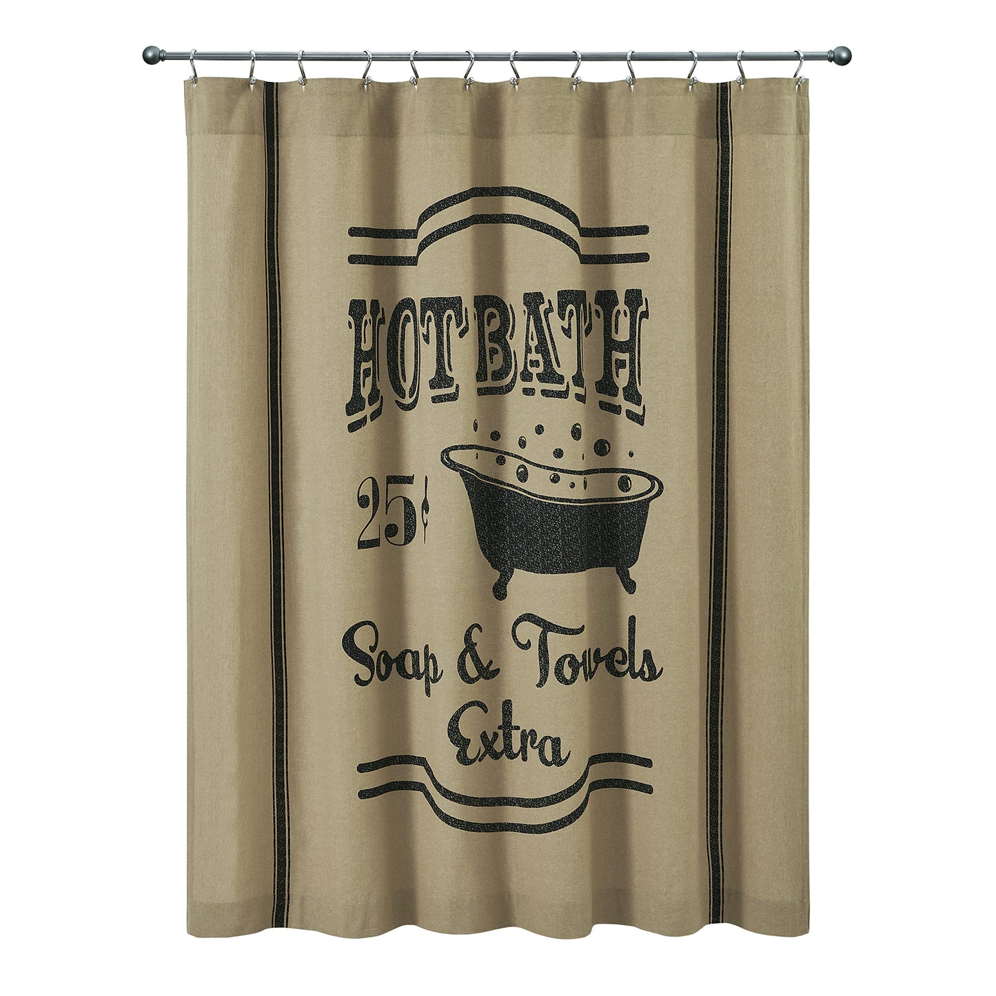 Pine Valley Quilts Vintage Bath Country Shower Curtain 72x72