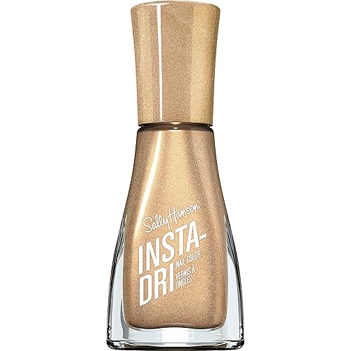 Sally Hansen Insta-Dri®, Go For Gold, Quick Dry, Long Lasting, Streak-Free Shine, Gold Nail Polish