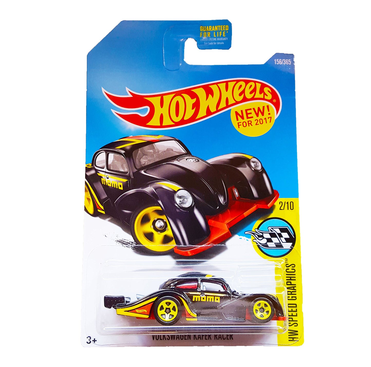 Hot Wheels 2017 HW Speed Graphics Volkswagen Kafer Racer 156/365, Black