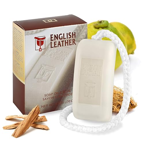 Dana English Leather Fragrance Soap On A Rope for Men Beauty & Personal Care Dana
