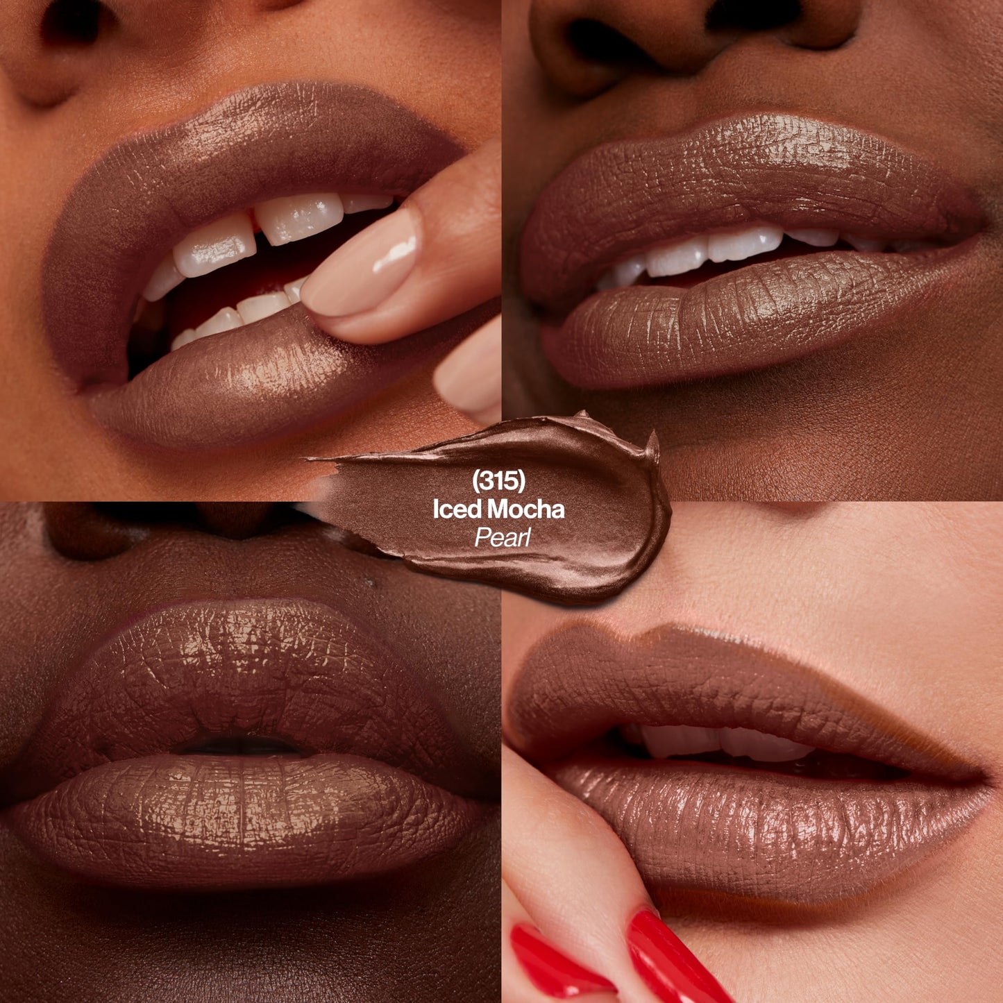 Revlon Super Lustrous Lipstick, with Vitamin E and Avocado Oil, Pearl Lipstick in Brown, 315 Iced Mocha, 0.15 oz (Pack of 2)