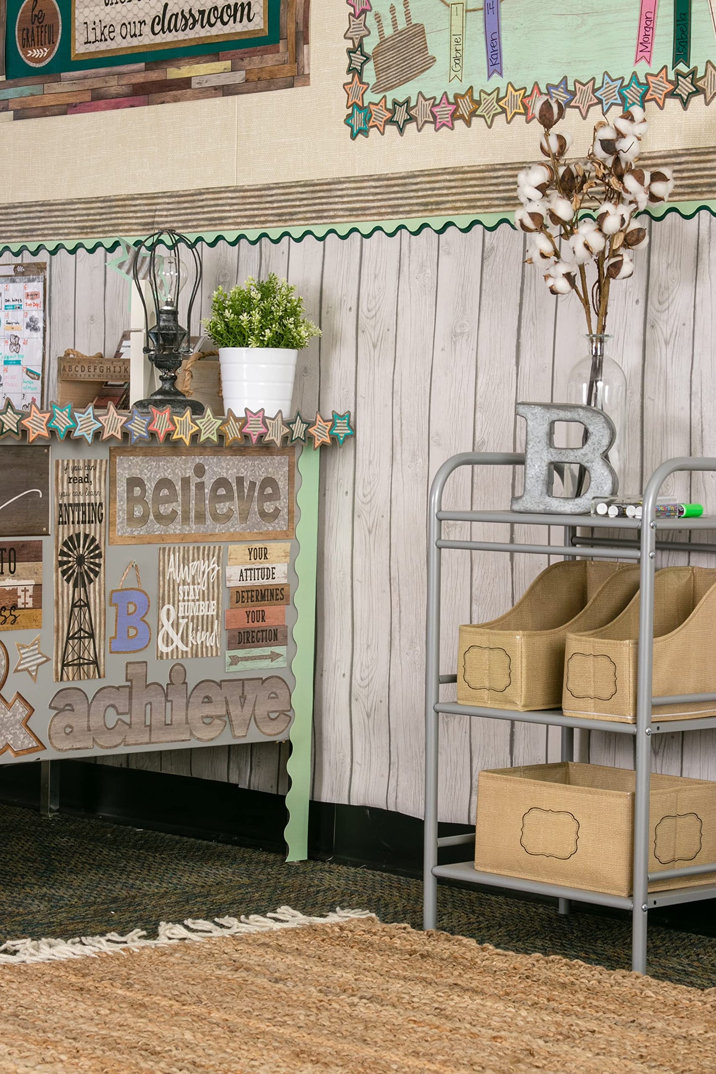 Teacher Created Resources Burlap Book Bin (TCR20835)