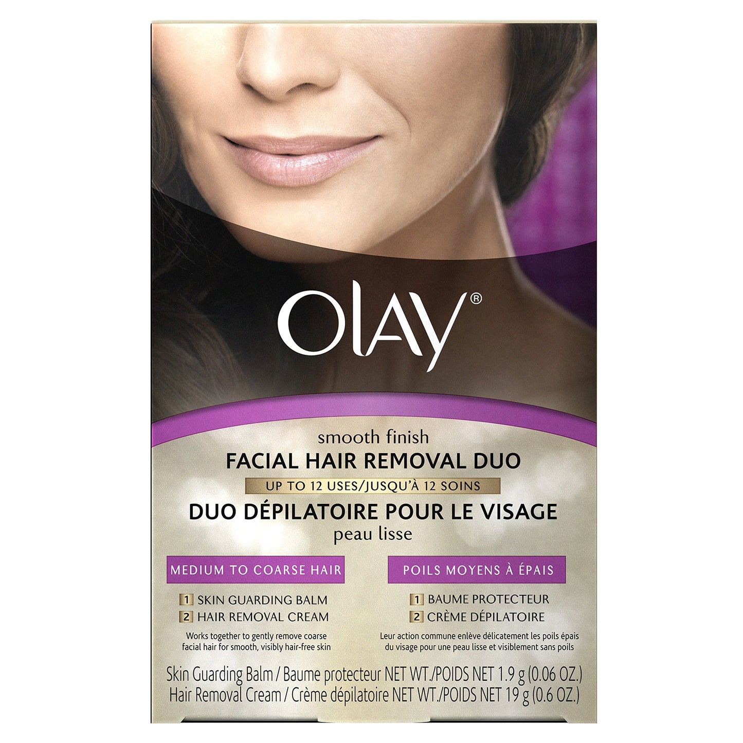 Olay Smooth Finish Facial Hair Remover For Women, Medium to Coarse Hair 1 Kit