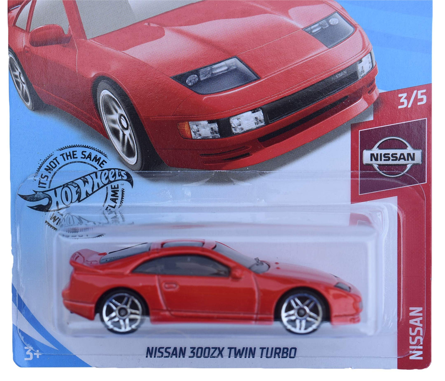 Hot Wheels 2019 Nissan Series Nissan 300ZX Twin Turbo 110/250, Red