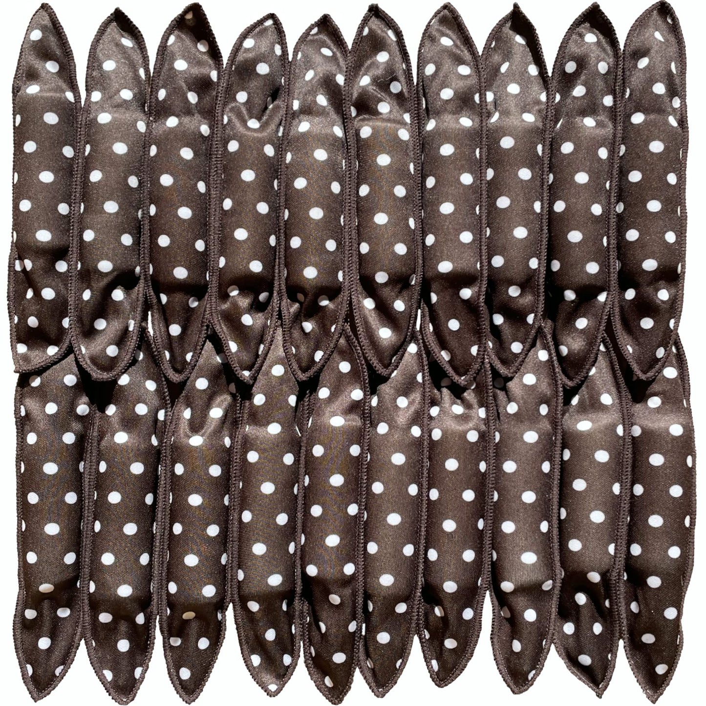 Aimin Soft Overnight Foam Curlers with Satin Sponge Rollers for Long Hair, No-Heat Curls (20 pcs, black)