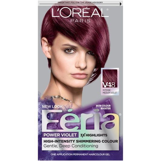 Feria Hair Color, V48, Intense Medium Violet (Packaging May Vary) Beauty & Personal Care L'Oreal Paris