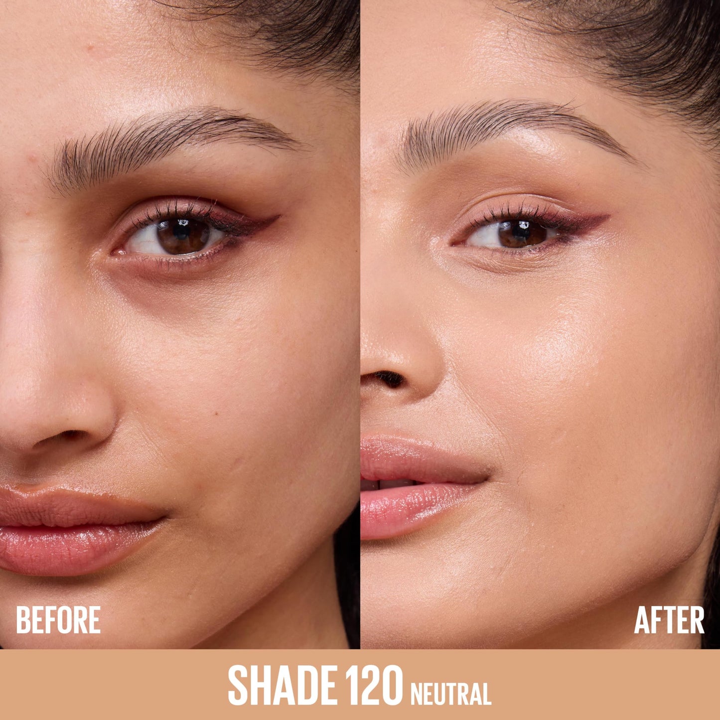 Maybelline Lifter Plump & Glow Foundation, Liquid Foundation with 2% Niacinamide + Hyaluronic Acid, Plumping and Brightening Face Makeup, 120, 1 Count