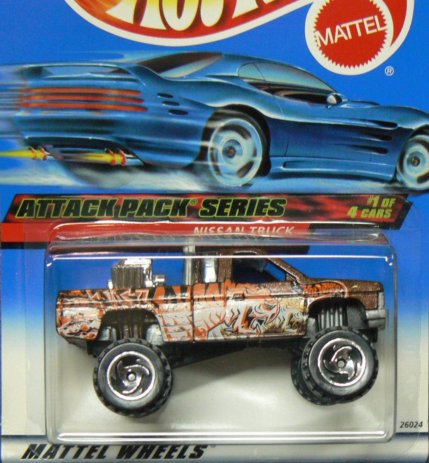 Attack Pack Series #1 Nissan Truck #2000-21 Collectible Collector Car Mattel Hot Wheels 1:64 Scale