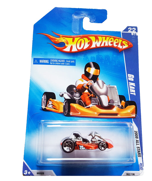 Hot Wheels Go Kart 2008 All Stars Orange 22/36 #062 62 1:64 Scale