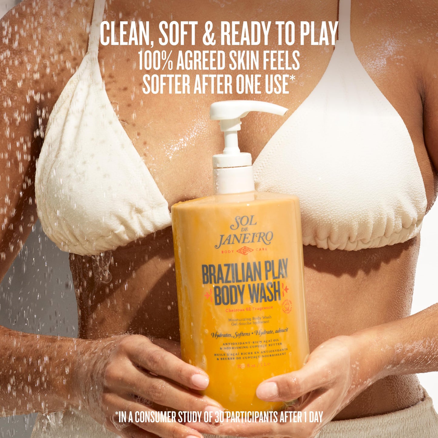 Sol de Janeiro Brazilian Play Moisturizing Shower Gel Body Wash Refill Pouch 33.8 fl oz.