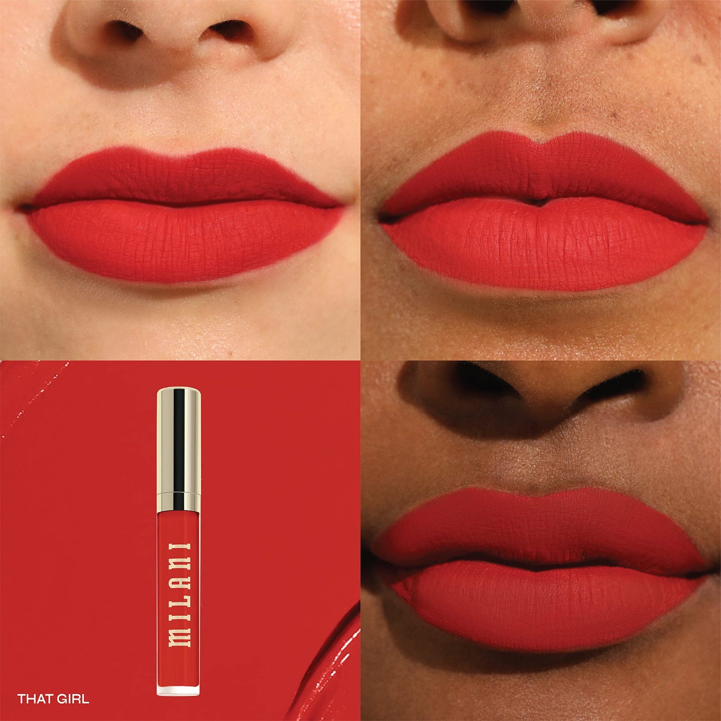 Milani Stay Put Longwear Liquid Lipstick - Smudge-Proof, Kiss-Proof, and Fade-Resistant Formula for All-Day Wear - That Girl