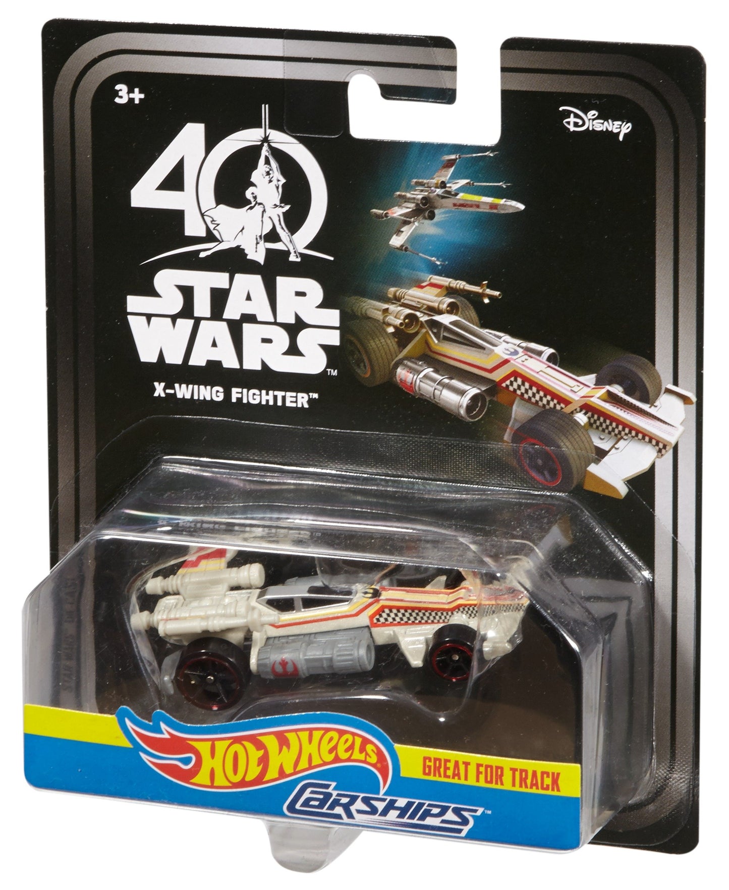 Hot Wheels Star Wars Carships 40th Anniversary X-Wing Fighter Vehicle