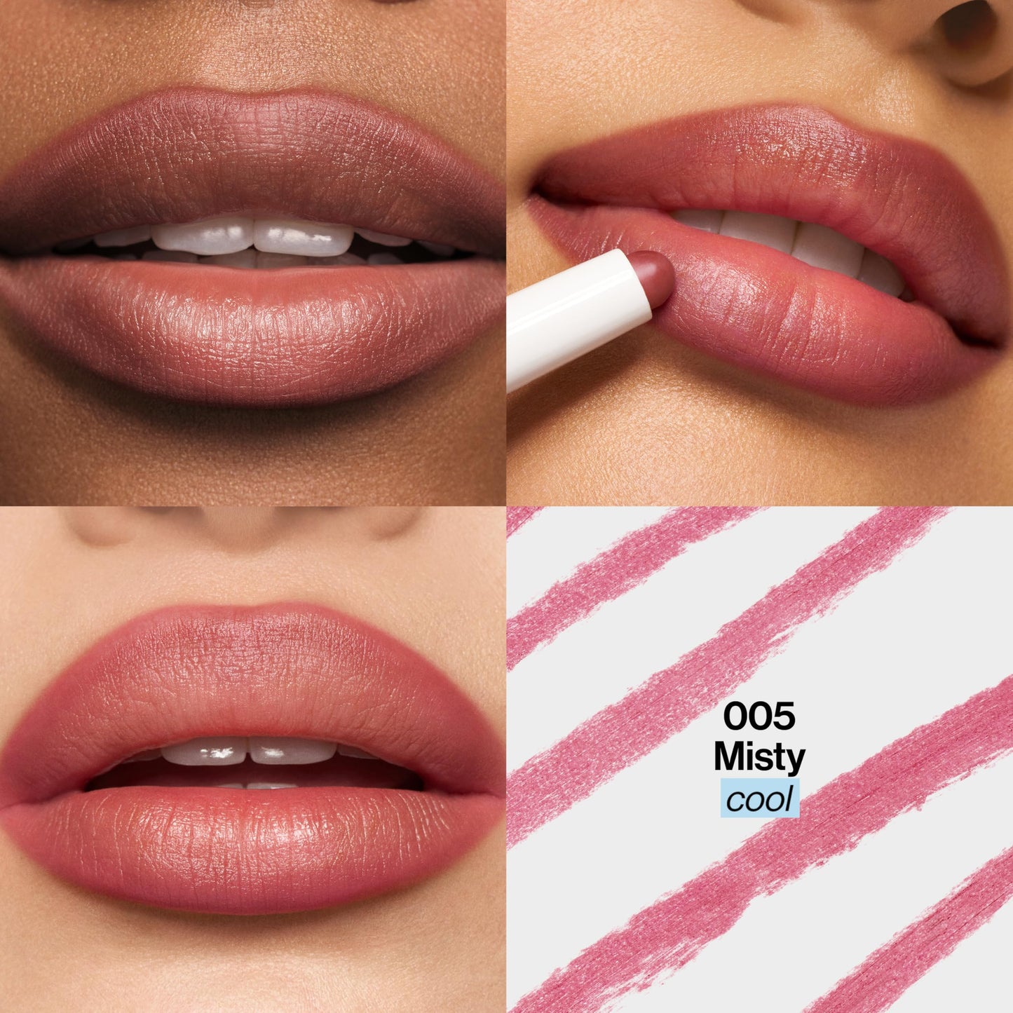 REVLON PhotoReady Blur Liner, Soft Matte Lip Makeup to Overline for Instant Natural, Fuller-Looking Lips, 005 Misty, 0.05 oz