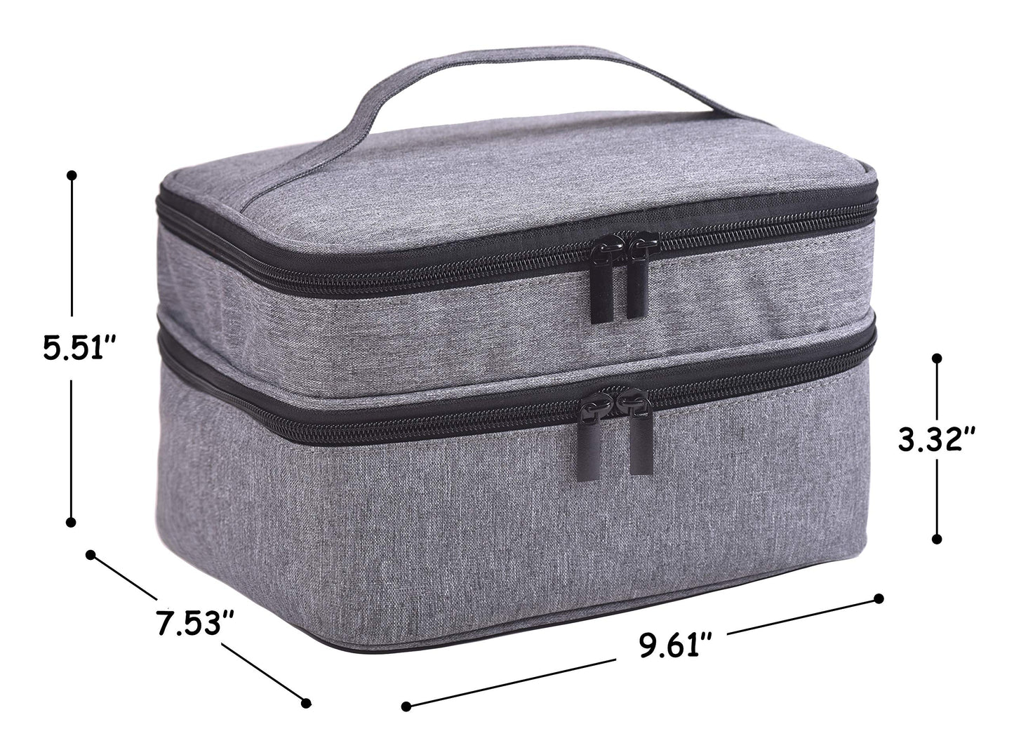 ZFZGFRCS Nail Polish Organizer- Holds 30 Bottles Nail Supply Organizers and Storage Double-layer Nail Bag Organzier Case Nail varnish Organizer Nail